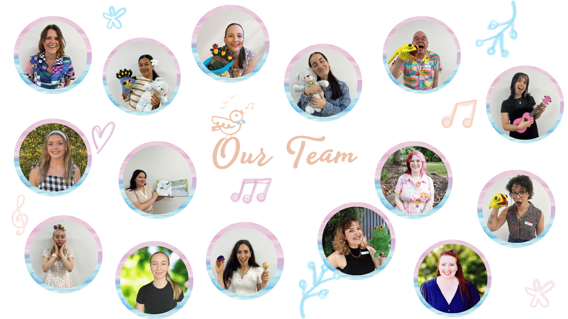 The smiling faces of the Hush Little Baby team
